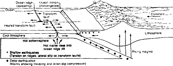 Plate-tectonic features